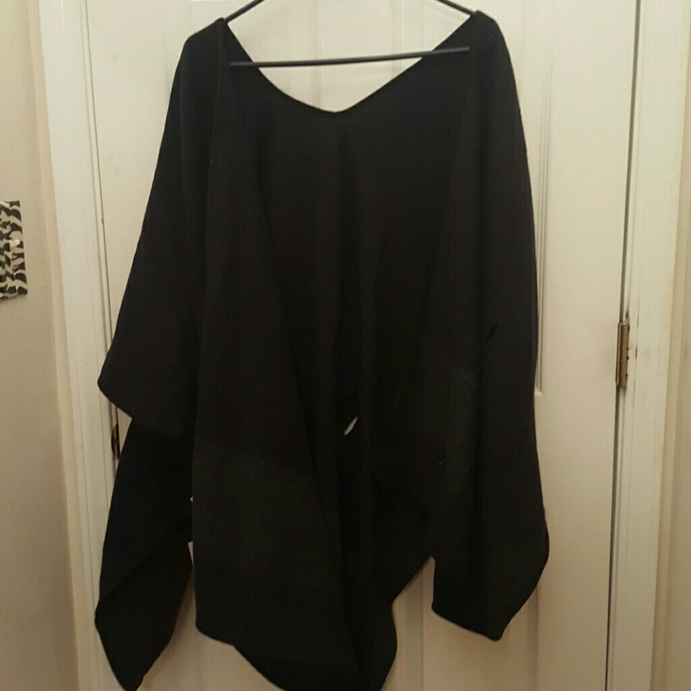 Dark blue poncho